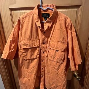 RedHead Vibrant Orange Button-Up Shirt